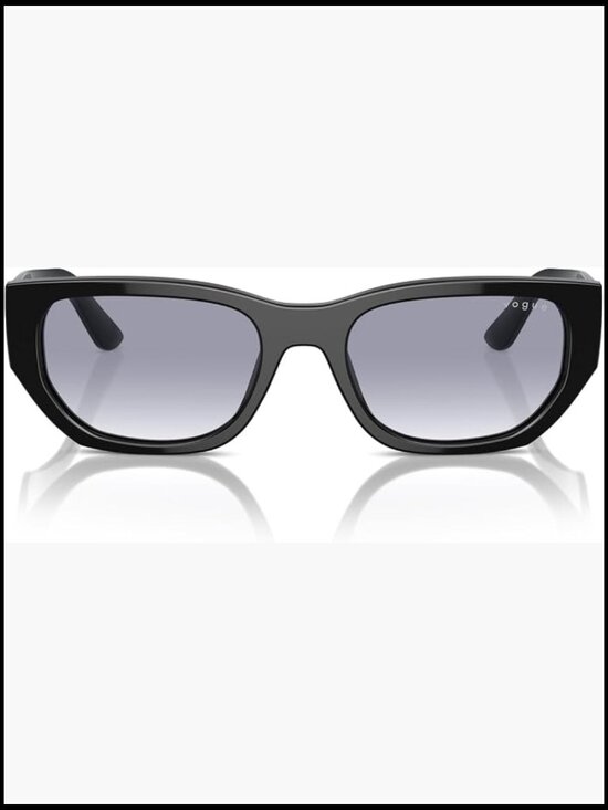 Rectangular Full Rim Sunglasses with Gradient Lenses main image 5